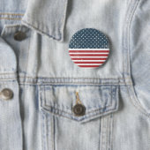 アメリカ動揺して国旗 缶バッジ (インサイチュ)