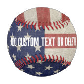 アメリカ動揺して国旗 野球ボール (正面)