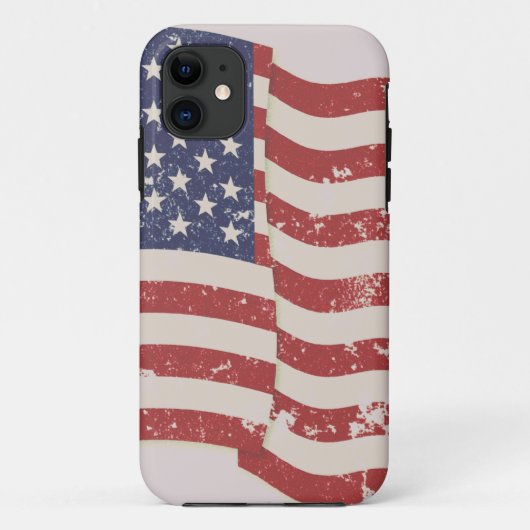 アメリカ動揺して国旗 Case-Mate iPhoneケース (裏面)