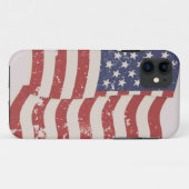 アメリカ動揺して国旗 Case-Mate iPhoneケース (裏面(横))