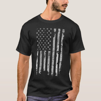 アメリカ動揺して国旗 Tシャツ