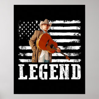 アメリカ動揺して国旗Dwight Yoakam Singer.png ポスター