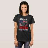 アメリカ動揺して国旗Papa先生ザ・レジェンドR Tシャツ (正面フル)
