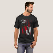 アメリカ動揺して愛国心のあるハンターズ国旗Duc Tシャツ (正面フル)