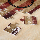 アメリカ動揺して旗自転車パズル ジグソーパズル (側面)