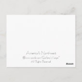 アメリカ北西部 ポストカード (裏面)