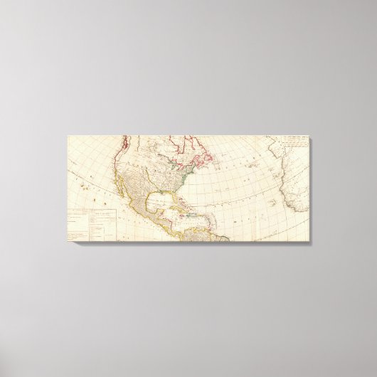 アメリカ北部 キャンバスプリント (正面)