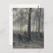 アメリカ南北戦争におけるチカマウガの戦い ポストカード (正面/裏面)