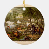 アメリカ南北戦争のチャンセラーズヴィルの戦い セラミックオーナメント (裏面)