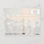 アメリカ南北戦争の兵士たち ポストカード (裏面)