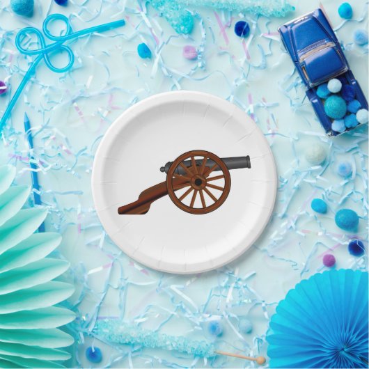 アメリカ南北戦争の大砲 ペーパープレート (パーティー)