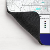 アメリカ南北戦争の戦闘地図 マウスパッド (コーナー)