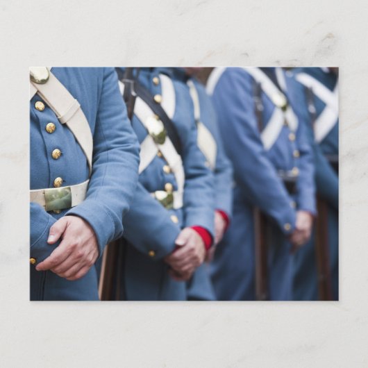 アメリカ南北戦争時代の海兵隊、軍 ポストカード (正面)