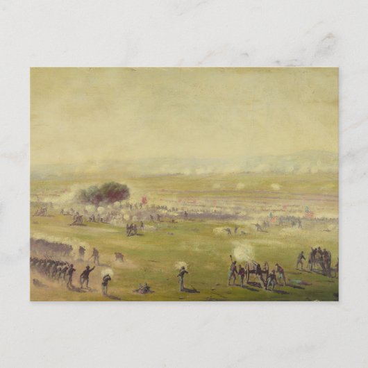 アメリカ南北戦争 ピケットの突撃 (Edwin Forbes作) ポストカード (正面)