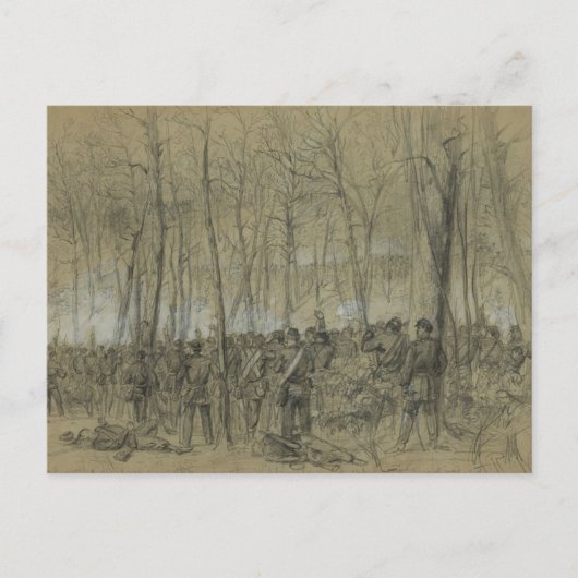 アメリカ南北戦争:荒野 ポストカード (正面)
