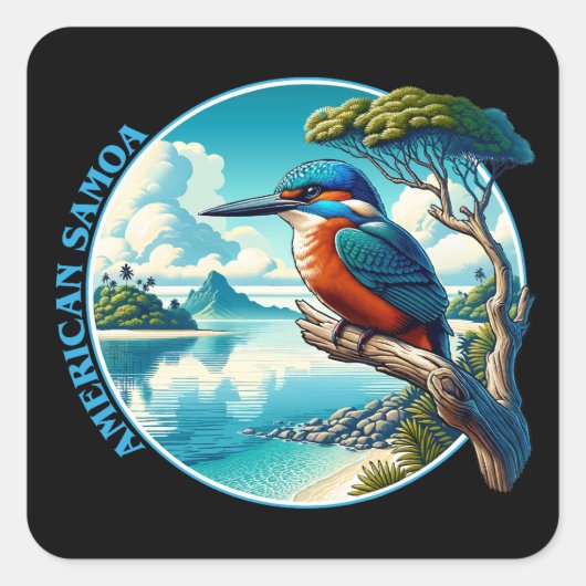 アメリカ南太平洋サモア スクエアシール (正面)