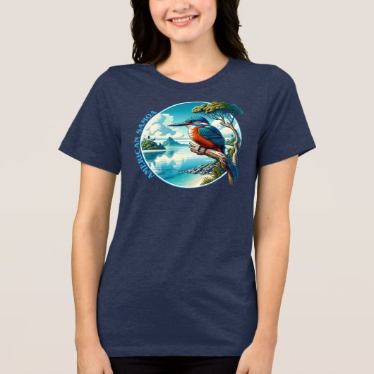 アメリカ南太平洋サモア トライブレンドTシャツ (正面)
