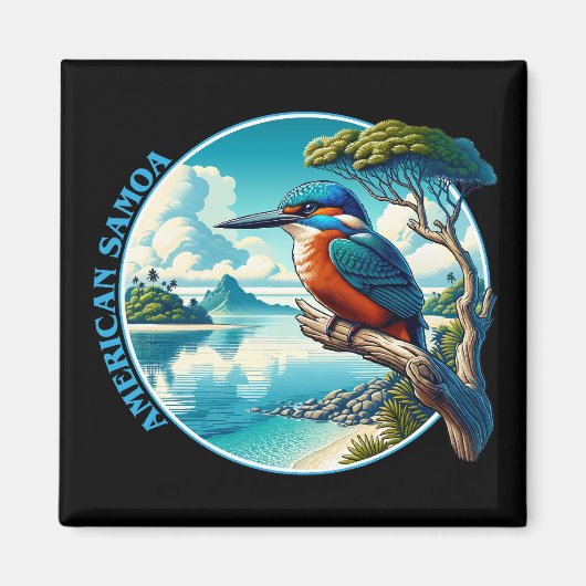 アメリカ南太平洋サモア マグネット (正面)