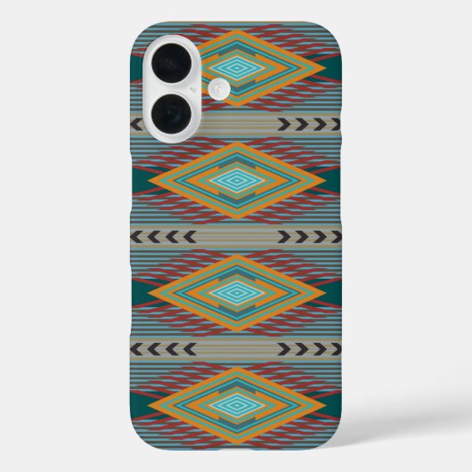 アメリカ南西部をイメージしたアートとアースカラー Case-Mate iPhoneケース (裏面)