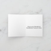 アメリカ南西部キャニオンの豊かな色彩 ナチュラル カード (内部)