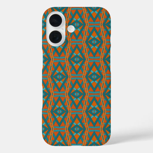 アメリカ南西部スタイルのパターンと色の芸術 Case-Mate iPhoneケース (裏面)