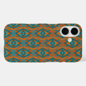 アメリカ南西部スタイルのパターンと色の芸術 Case-Mate iPhoneケース (裏面 (横))
