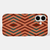 アメリカ南西部先住民の伝統的なパターンアートとカラフルなデザイン Case-Mate iPhoneケース (裏面 (横))