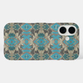 アメリカ南西部風の模様入りアートとカラフルな色合い Case-Mate iPhoneケース (裏面 (横))