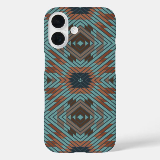 アメリカ南西部 部族のパターンアートとカラフルなデザイン Case-Mate iPhoneケース (裏面)