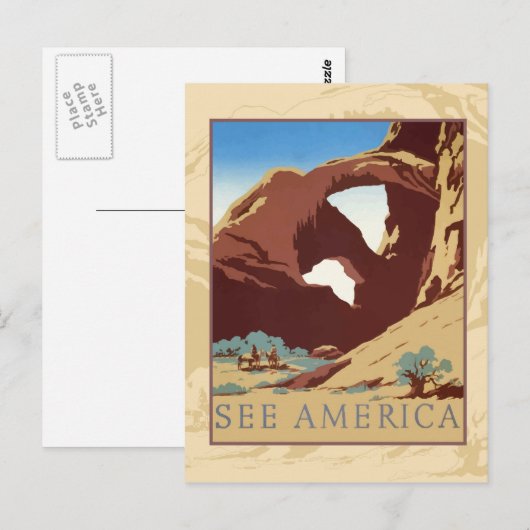 アメリカ参照 ポストカード (正面/裏面)