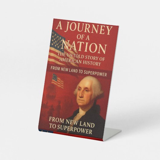 アメリカ史の未聞の物語を暴く 台座サイン (正面)