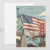 アメリカ史の250年記念パトリオティックUSA シーズンカード (正面/裏面)