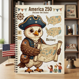 アメリカ史探訪者 愛国ワシ USA 250 ノートブック
