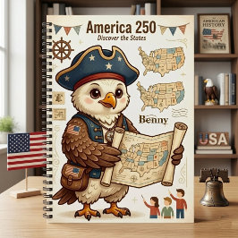 アメリカ史探訪者 愛国ワシ USA 250  ノートブック