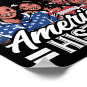 アメリカ史跡月間 アメリカ国旗 アメリカ ポスター (角)