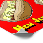 アメリカ各地のホットドッグ ポスター (角)