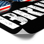 アメリカ合衆国おもしろい国旗Happy Independence ポスター (角)