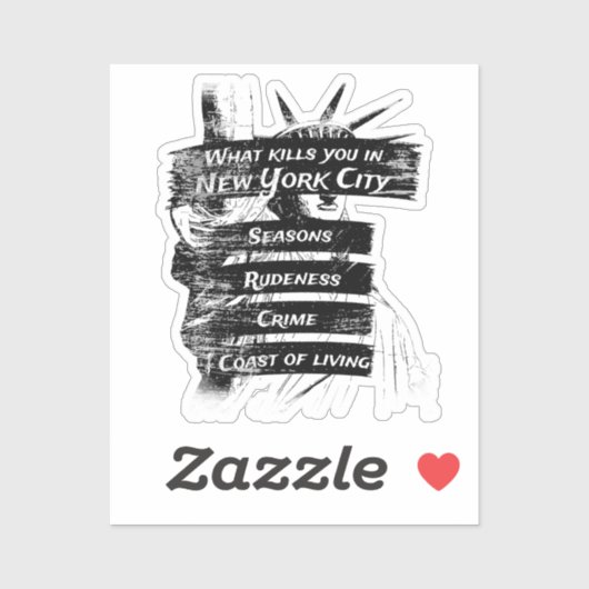 アメリカ合衆国おもしろい愛国主義ニューヨーク シール (シート)