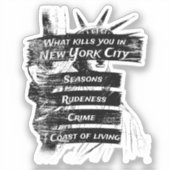 アメリカ合衆国おもしろい愛国主義ニューヨーク シール (正面)