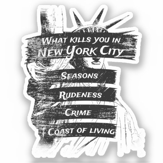 アメリカ合衆国おもしろい愛国主義ニューヨーク シール (正面)