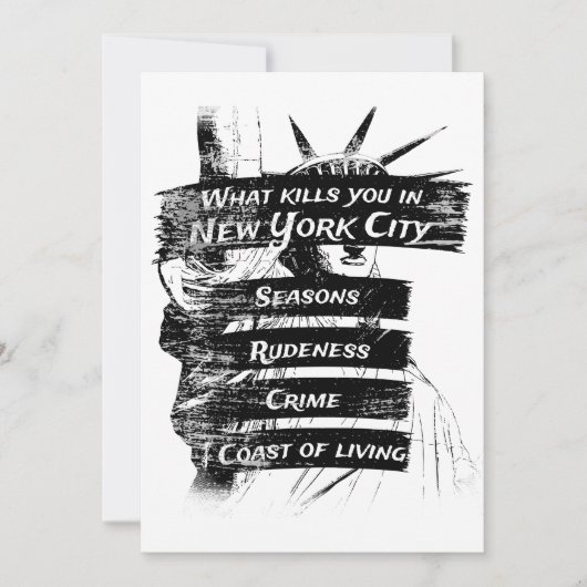 アメリカ合衆国おもしろい愛国主義ニューヨーク 招待状 (正面)