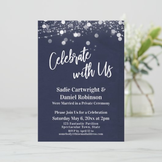 アメリカ合衆国でテクスチ祝ューされた海軍と照明の披露宴 招待状 (スタンド正面)