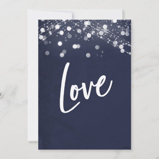 アメリカ合衆国でテクスチ祝ューされた海軍と照明の披露宴 招待状 (裏面)