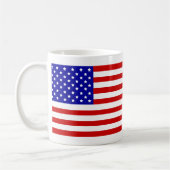 アメリカ合衆国とイギリスの旗のカスタマイズ可能デザイン コーヒーマグカップ (左)