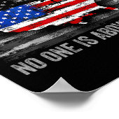 アメリカ合衆国には王がいなおもしろいい ポスター (角)