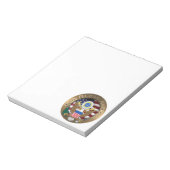 アメリカ合衆国のアザラシ – 神の祝福アメリカ ノートパッド (回転)