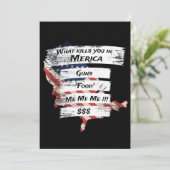 アメリカ合衆国のアメリカ愛国心おもしろい論 招待状 (スタンド正面)
