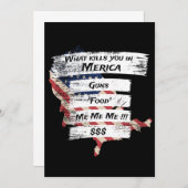 アメリカ合衆国のアメリカ愛国心おもしろい論 招待状 (正面/裏面)