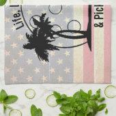 アメリカ合衆国のアレーフラッグライフ・リバティ&ピックボール キッチンタオル (折り畳み)