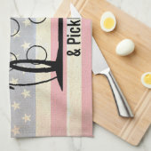 アメリカ合衆国のアレーフラッグライフ・リバティ&ピックボール キッチンタオル (四つ折り)